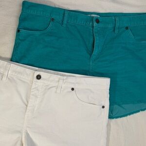 Lot of two pair Carve Designs Oahu surfer girl corduroy Shorts